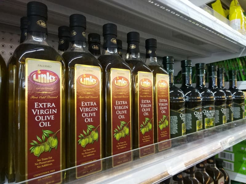 olive oil in the store