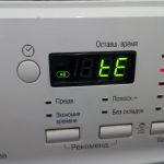 error on LG washing machine