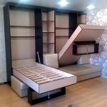 folding bed built into the wardrobe types of decor