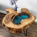 oval table with saw cut