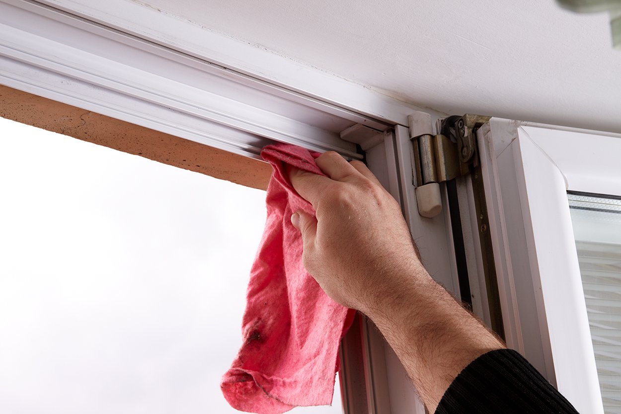 cleaning the window seal