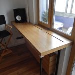 window sill-table top with column