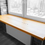 sill-table-top yellow wooden