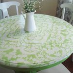 painting the table through tulle