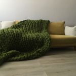 green blanket for sofa