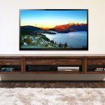 wooden TV shelf