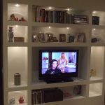 TV shelf with shelves