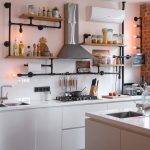 étagères pour photos de décoration de cuisine