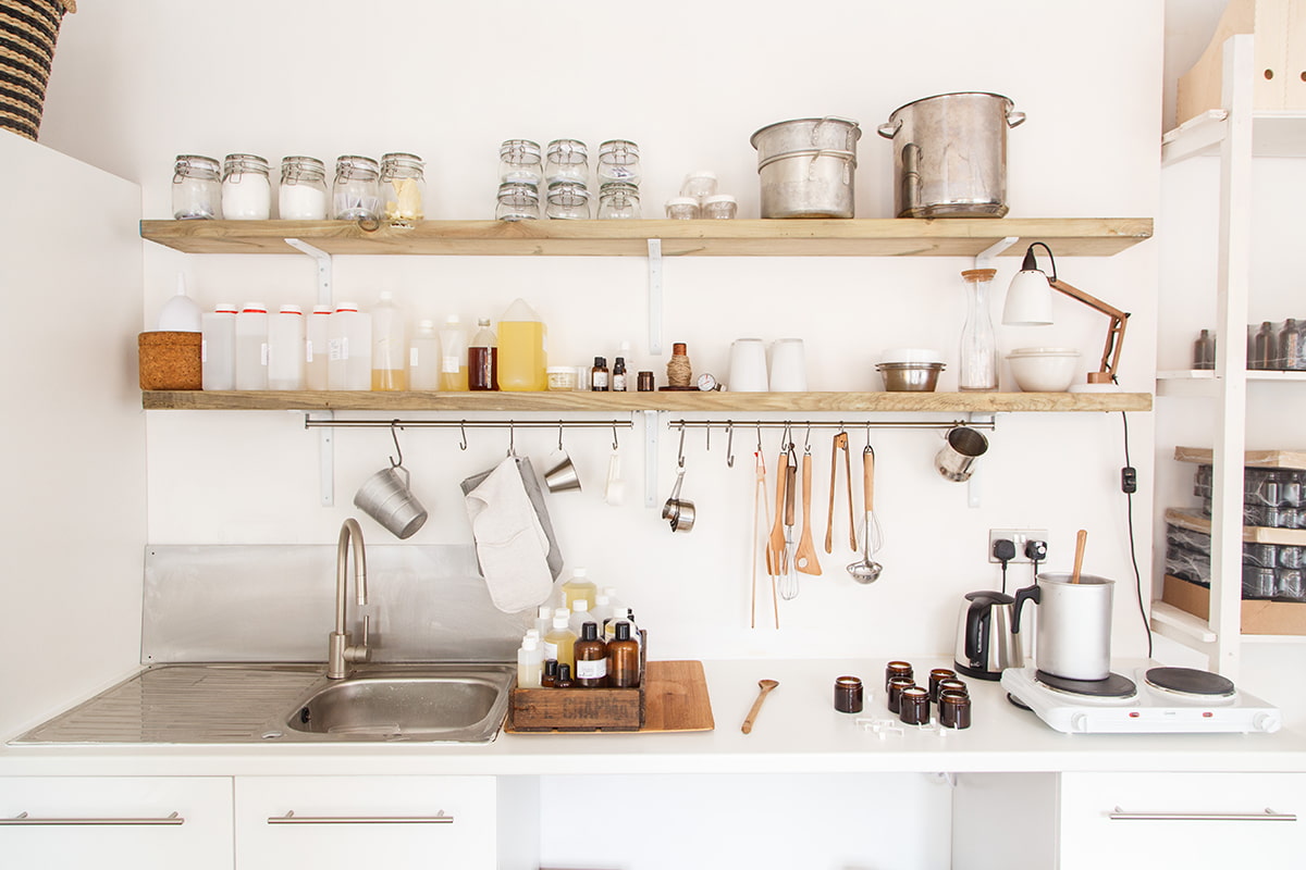 étagères pour la cuisine