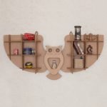 shelves and racks made of cardboard decor ideas