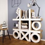 shelves and racks made of cardboard design ideas