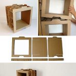 shelves and racks made of cardboard ideas options