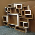 shelves and racks made of cardboard ideas types