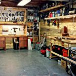 shelves and racks in the garage photo