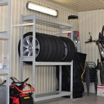 shelves and racks in garage design