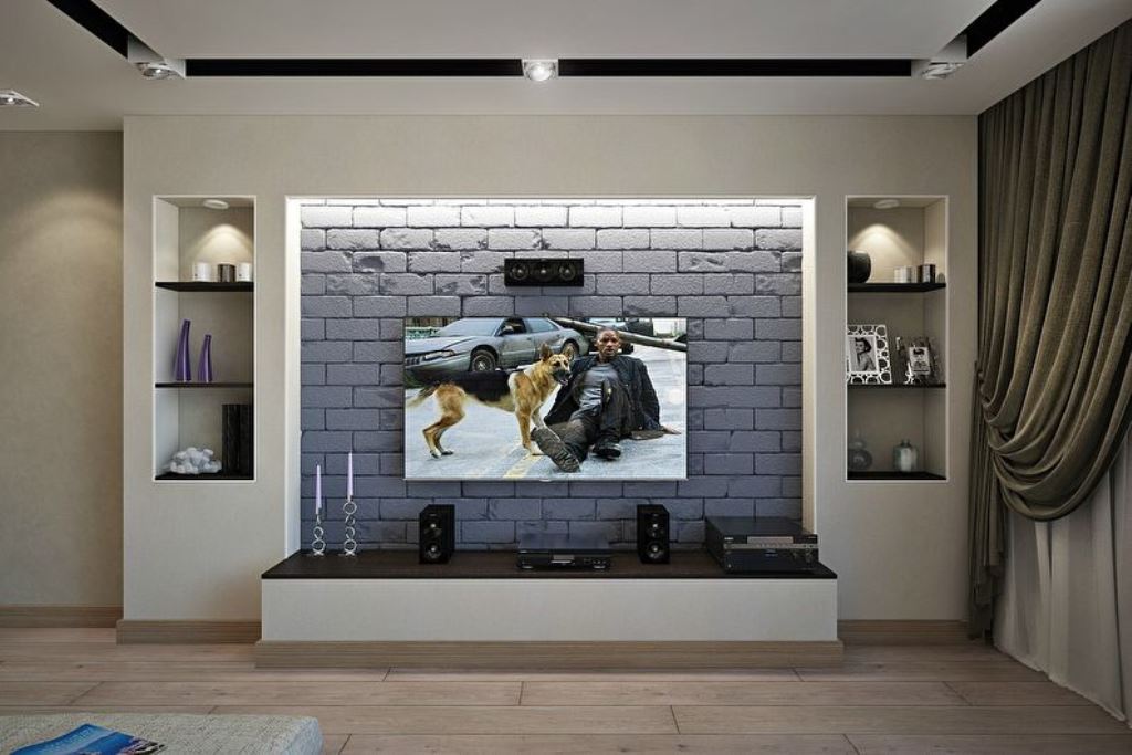 drywall shelves photo design