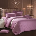 linge de lit lilas