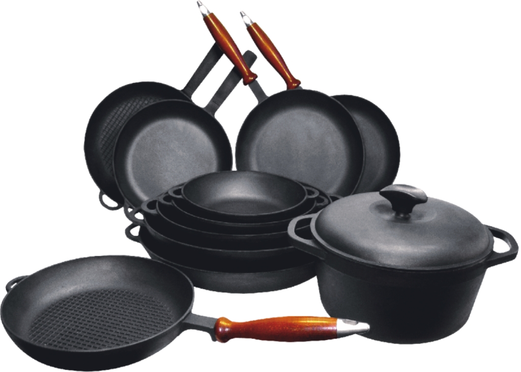 Cast iron cookware