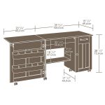 version of the drawing of a table for a sewing machine