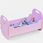 lilac doll bed