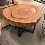 table with saw cut with rings