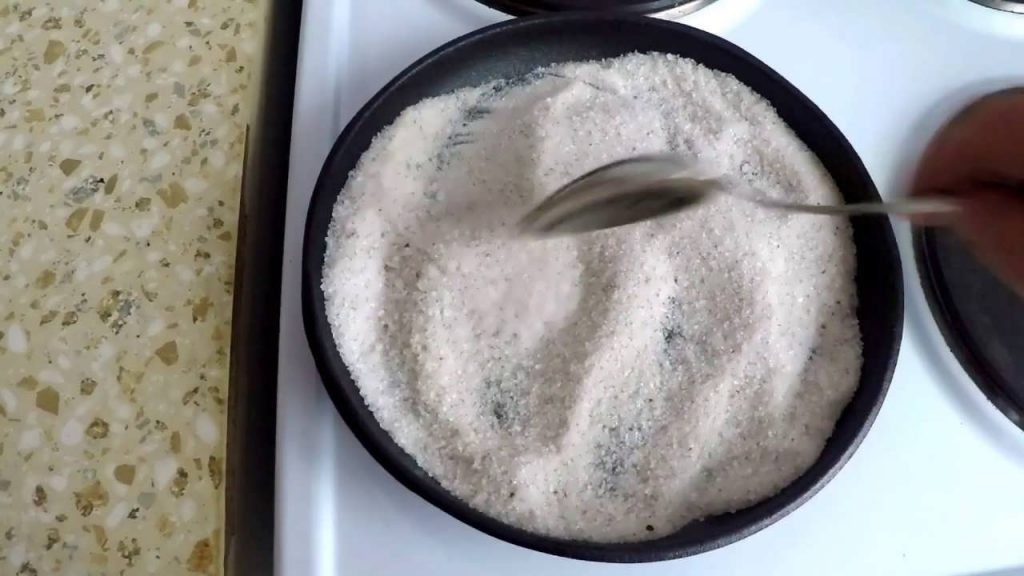 how to anneal cast iron with salt