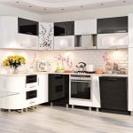 kitchen furniture black and white