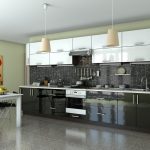 kitchen furniture dark gray