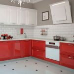 kitchen furniture red