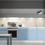 kitchen furniture light blue