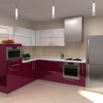 kitchen furniture purple