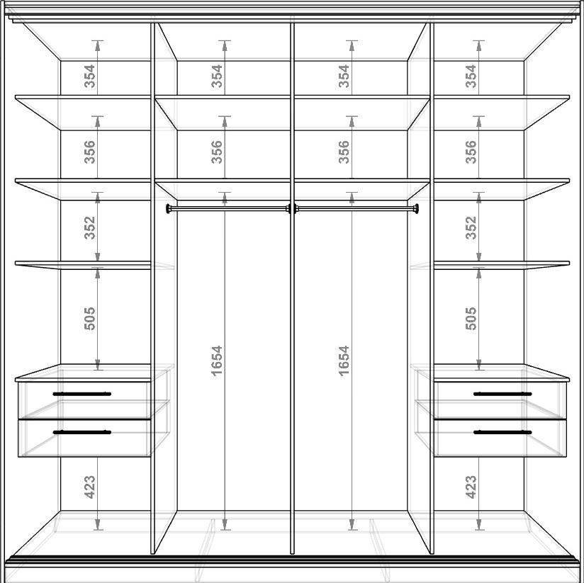 dimensions of a small wardrobe