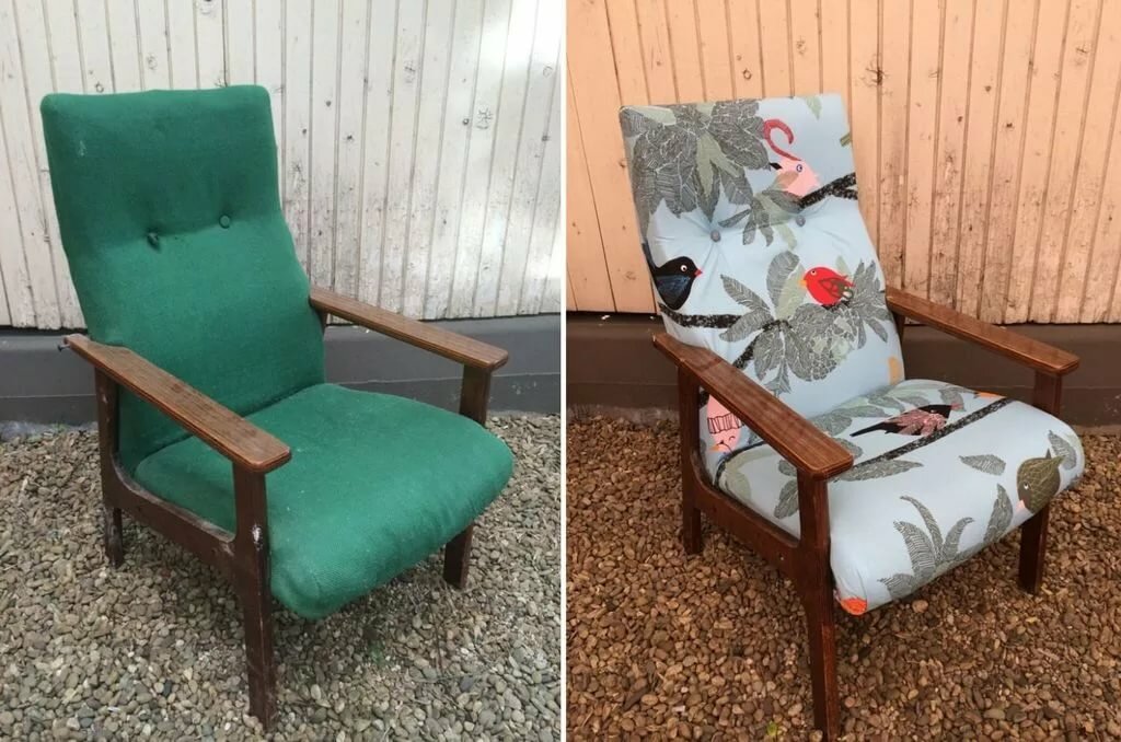 restoration of the chair photo