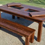 gazebo table with recesses