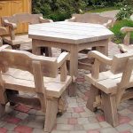 option of a carved table in a gazebo