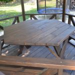 simple hexagonal gazebo table