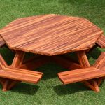 marble table in the gazebo