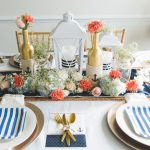 table setting in a nautical style