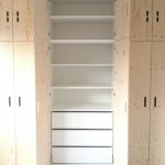 plywood cabinet with shelves