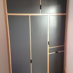 plywood cabinet black