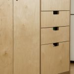 plywood cabinet with drawers