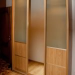 plywood cabinet with glass