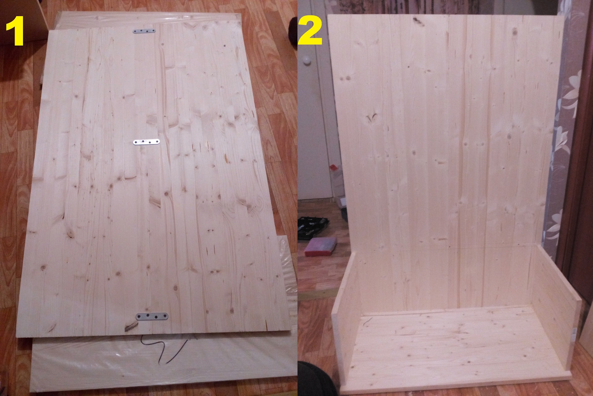 assembly of a plywood cabinet