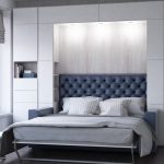 large convertible wardrobe with bed