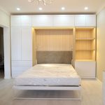 wardrobe bed with lighting