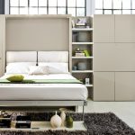 stylish wardrobe-rack transformer with bed