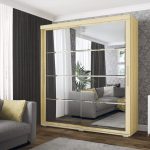 sliding wardrobe with faceted mirror types of photos