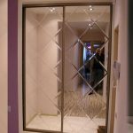 sliding wardrobe with facet mirror ideas types