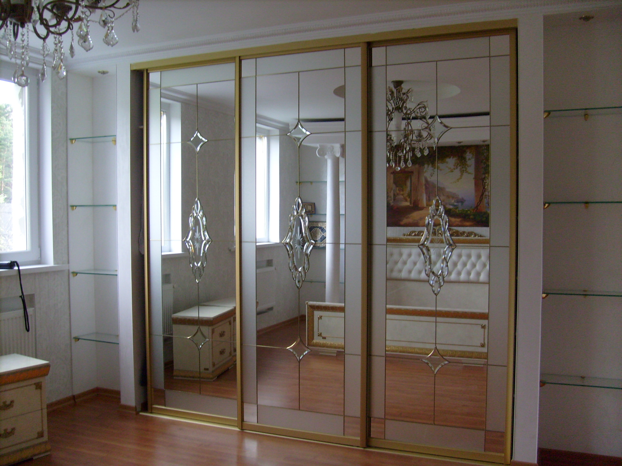 wardrobe with facet design ideas