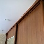 sliding wardrobe with stretch ceiling photo